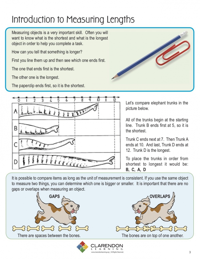 Introduction To Measuring Length Lesson Plan