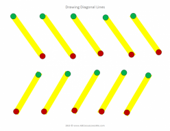 Prewriting Skills: Diagonal Lines 2