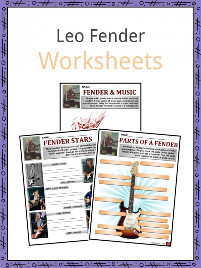 Leo Fender Facts  Worksheets   Beginnings Of The Legacy For Kids