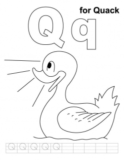 Letter Q Coloring Page