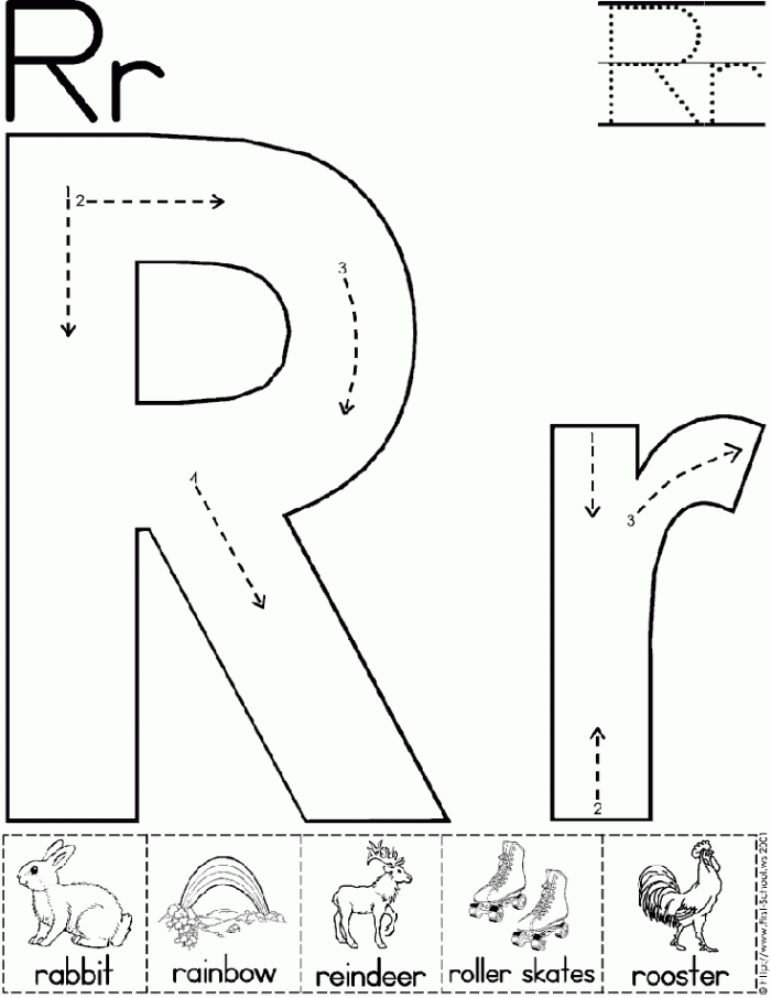 Learning The Letter R Worksheets | 99Worksheets