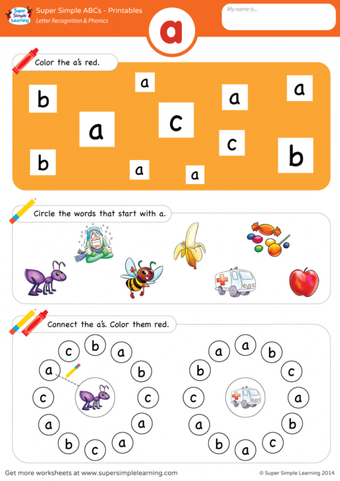 Letter Recognition   Phonics Worksheet