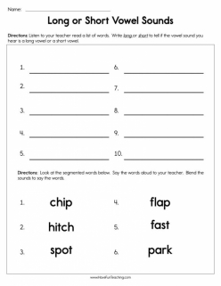 Long Vowel Sounds