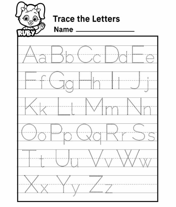 Tracing Letters J, U Worksheets | 99Worksheets