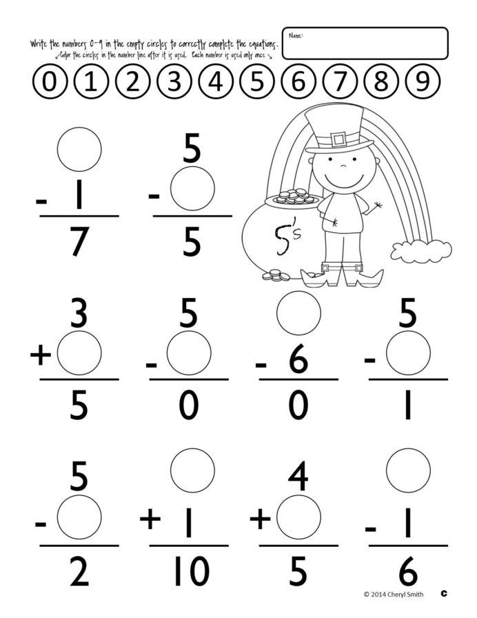 Math Facts St Easter Addition And Subtraction Free Counting