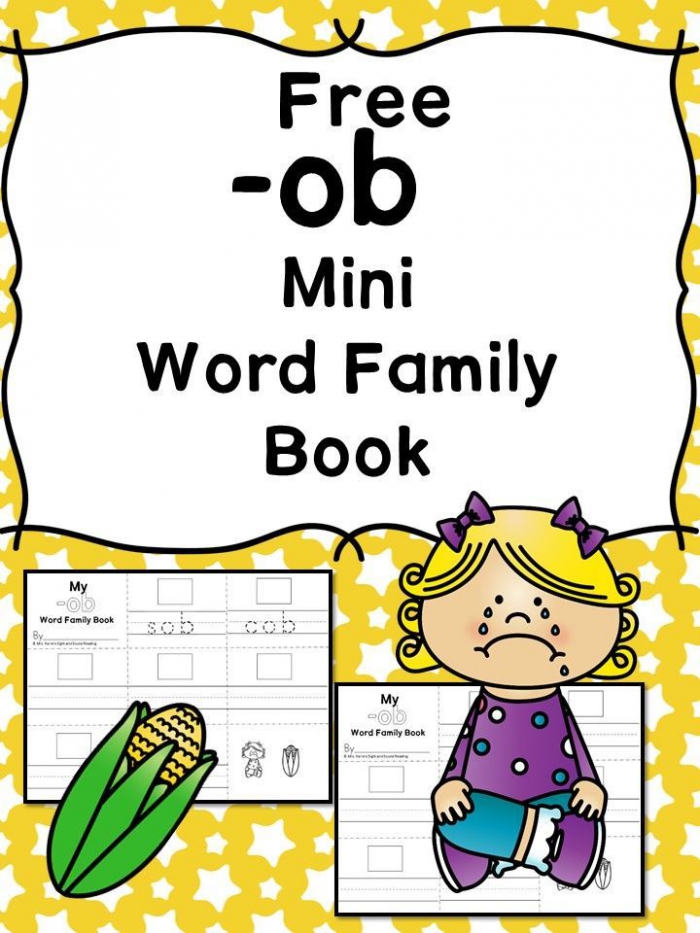 Ob Cvc Word Family Worksheets