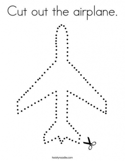 Cutting Practice: Airplane