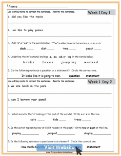 Rainy Day Inflectional Endings