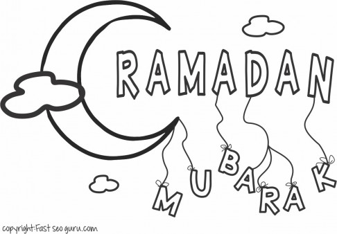 Printable Ramadan Mubarak Coloring Pages For Kids