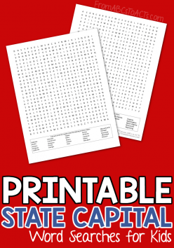 State Capital Word Search