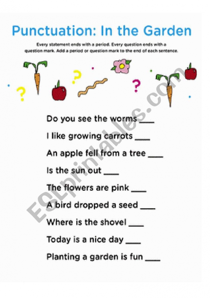 Punctuation In The Garden