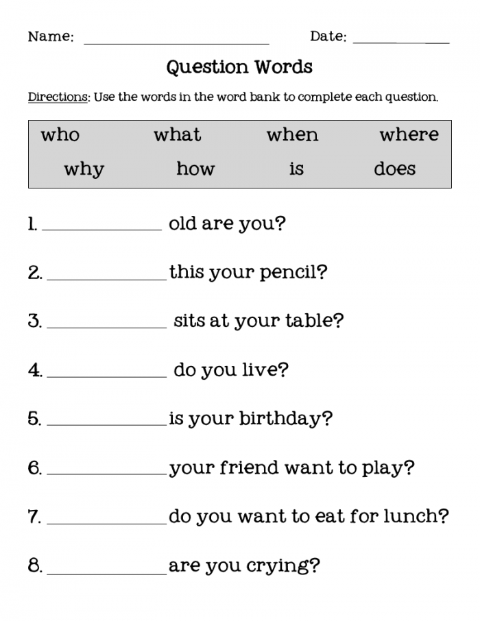 question-words-worksheets-99worksheets