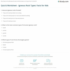 Types Of Rocks: Quiz