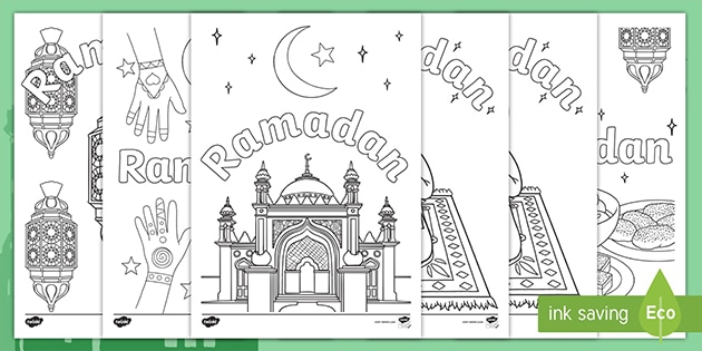 Ramadan Coloring Pages Teacher Made