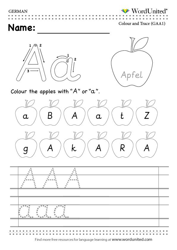 Read And Write The German Alphabet