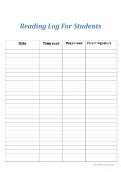 Reading Log