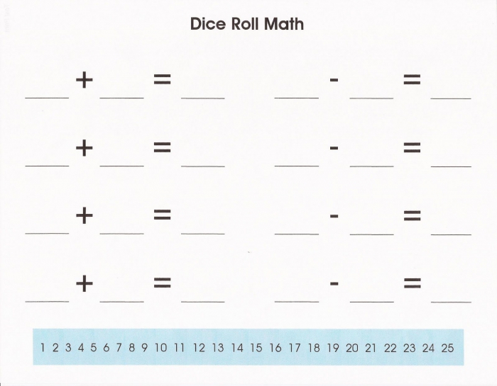 Relentlessly Fun  Deceptively Educational Dice Roll Math
