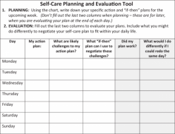 My Weekly Plan