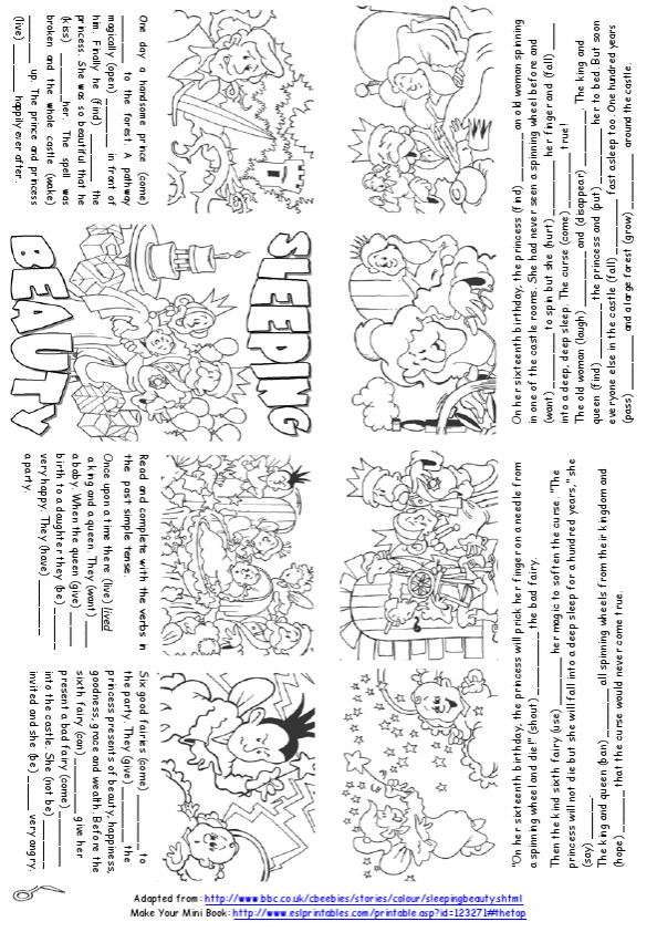 Sleeping Beauty Esl Printable English Worksheets For Kids And Teachers