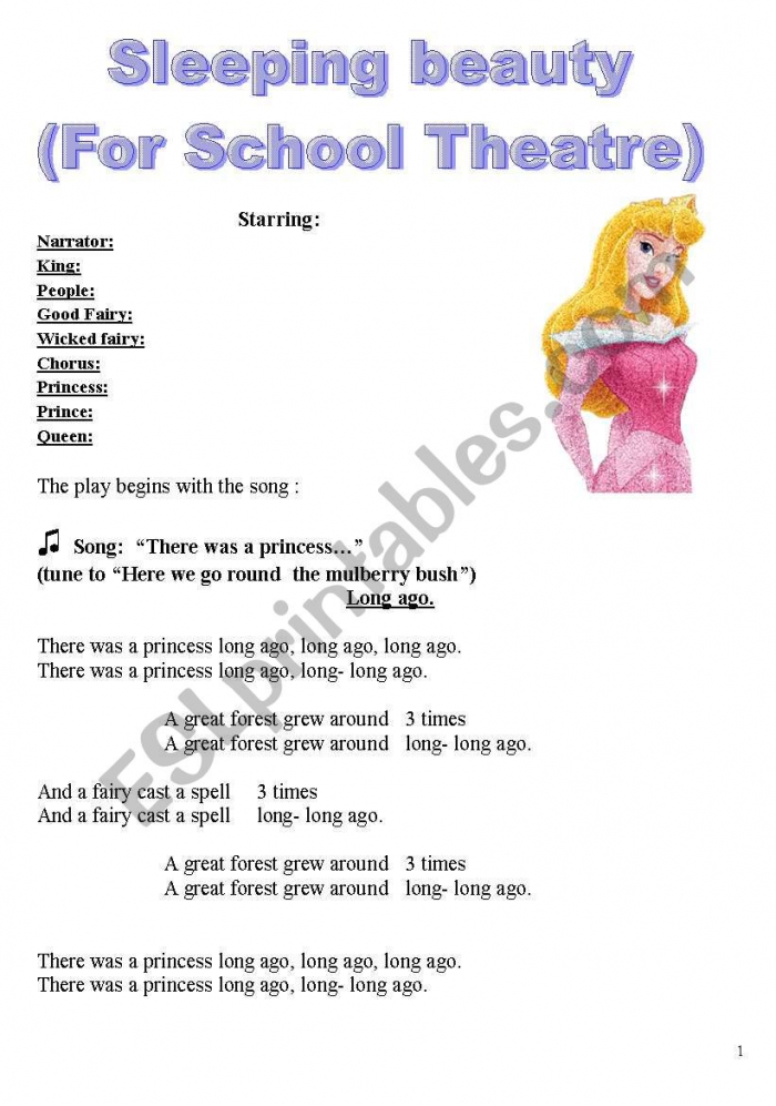 Sleeping Beauty For School Theatre