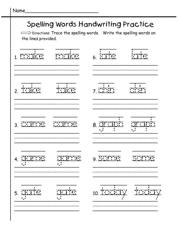 St Grade Worksheet Spelling For Free First Worksheets Printable