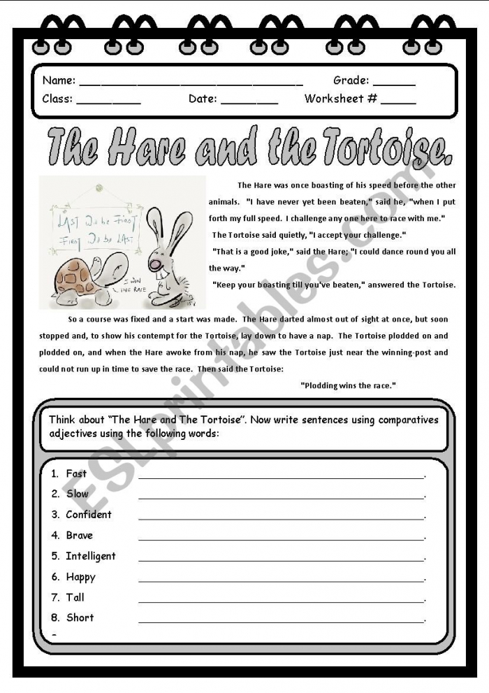 The Hare And The Tortoise Fable