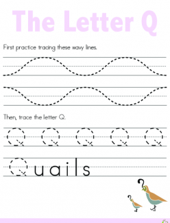 Find The Letter Q: Five Little Ducks