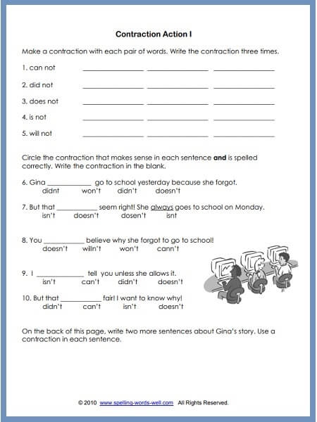 Spell It! For Third Grade, #2 Worksheets | 99Worksheets