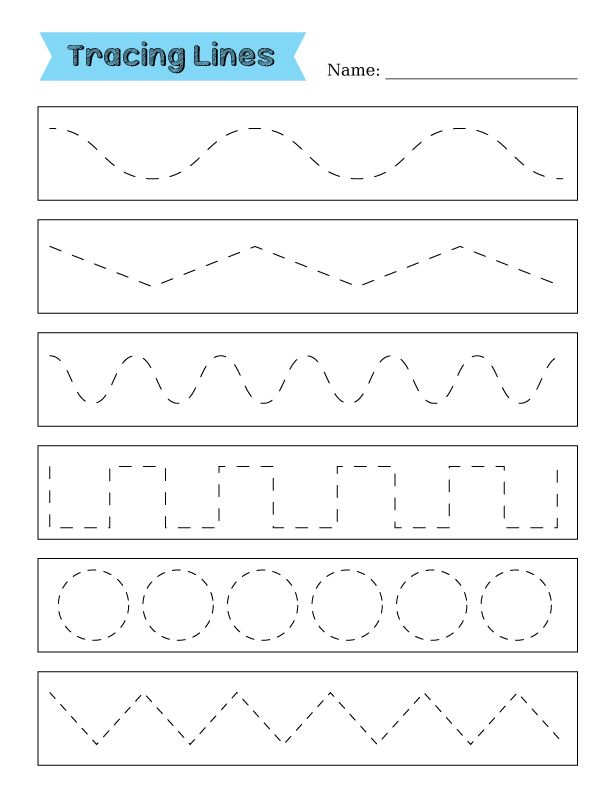 Free Printable Tracing Worksheets For Toddlers