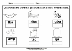 Unscramble The Sight Words