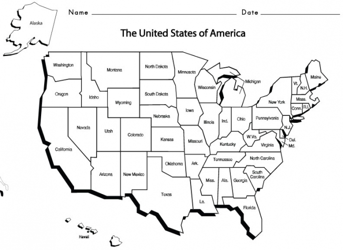 What Are The 50 States Worksheets 99Worksheets