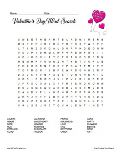 Flowers In Love: Word Search