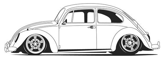 Volkswagon Beetle Coloring Page Auto Ausmalbilder Ultra Coloring