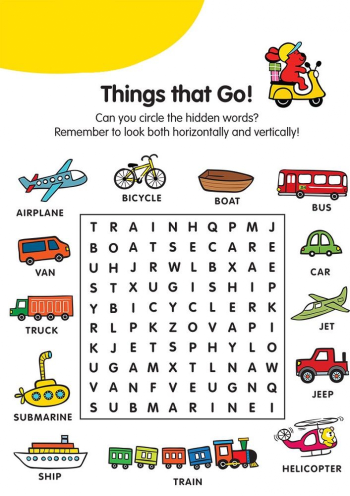 Word Search: Transportation Worksheets | 99Worksheets