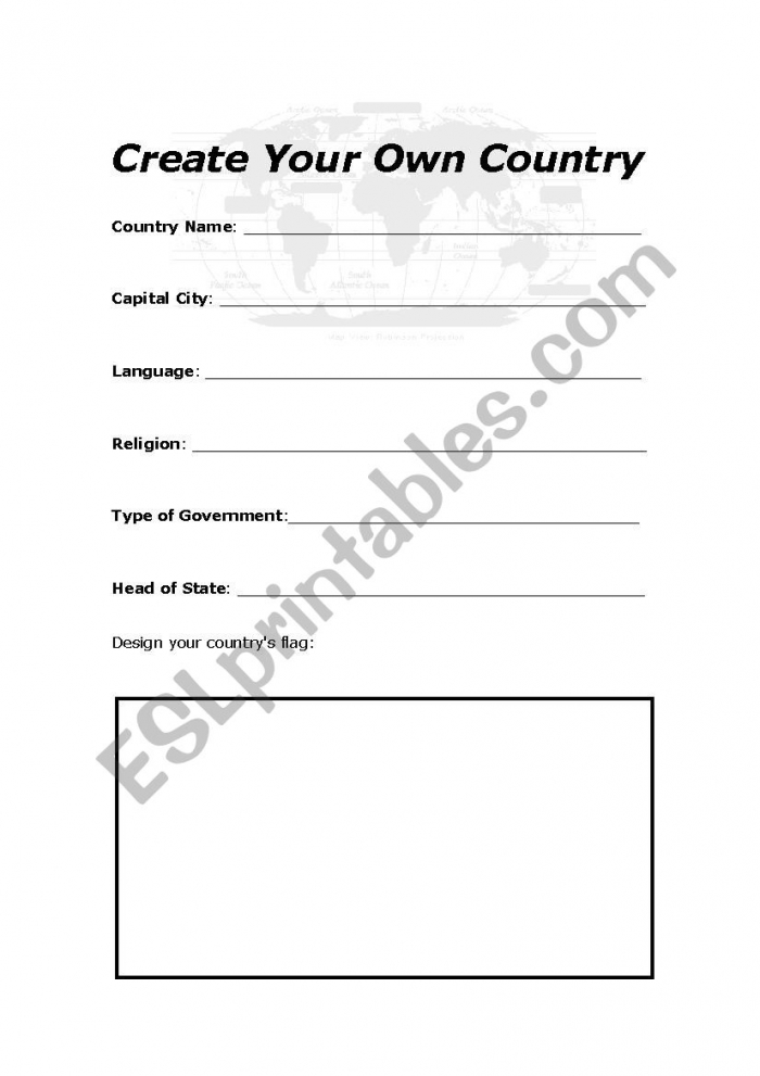 Create Your Own Country