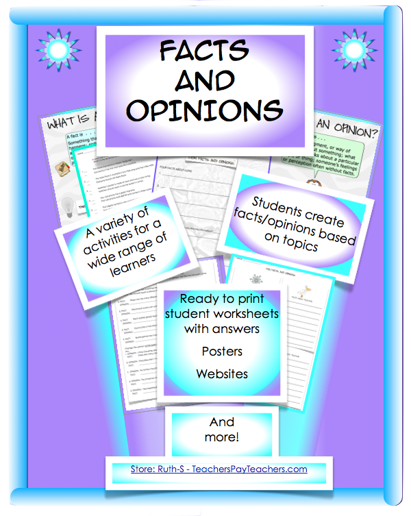 Facts Or Opinions You Decide Packet