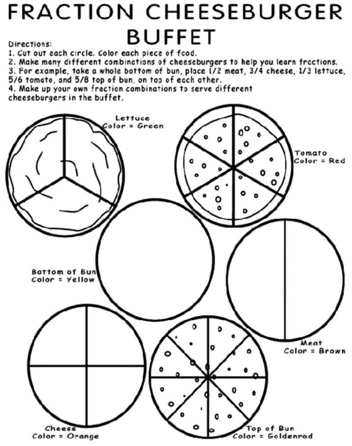 Fun Fraction Worksheets With Images Math Fractions Free Ks Basic