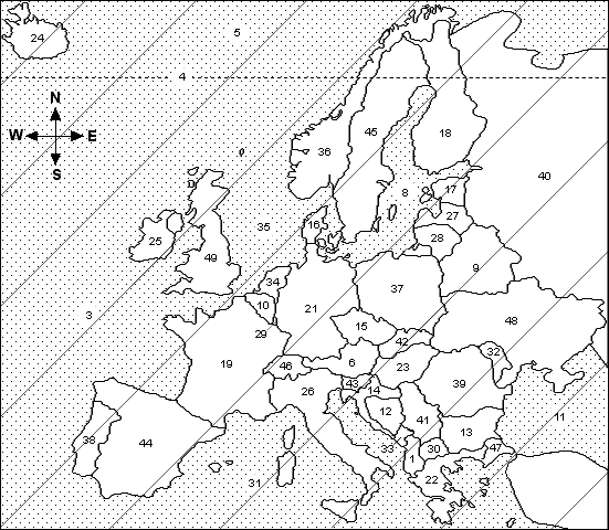 Geography Worksheets  Map Of Europe Answer Key