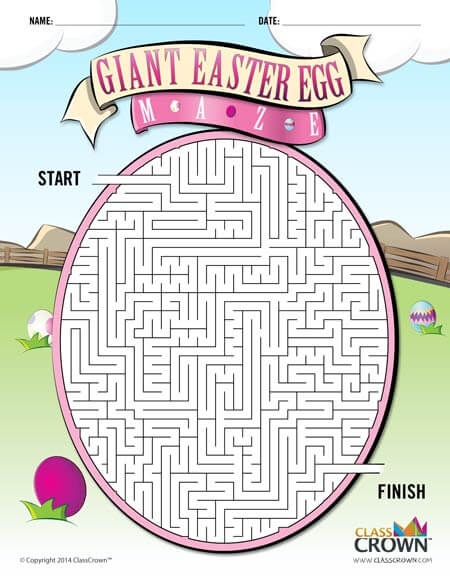 Giant Easter Egg Maze