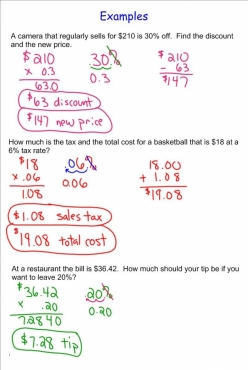 Money Math: Solve Sales Tax Word Problems