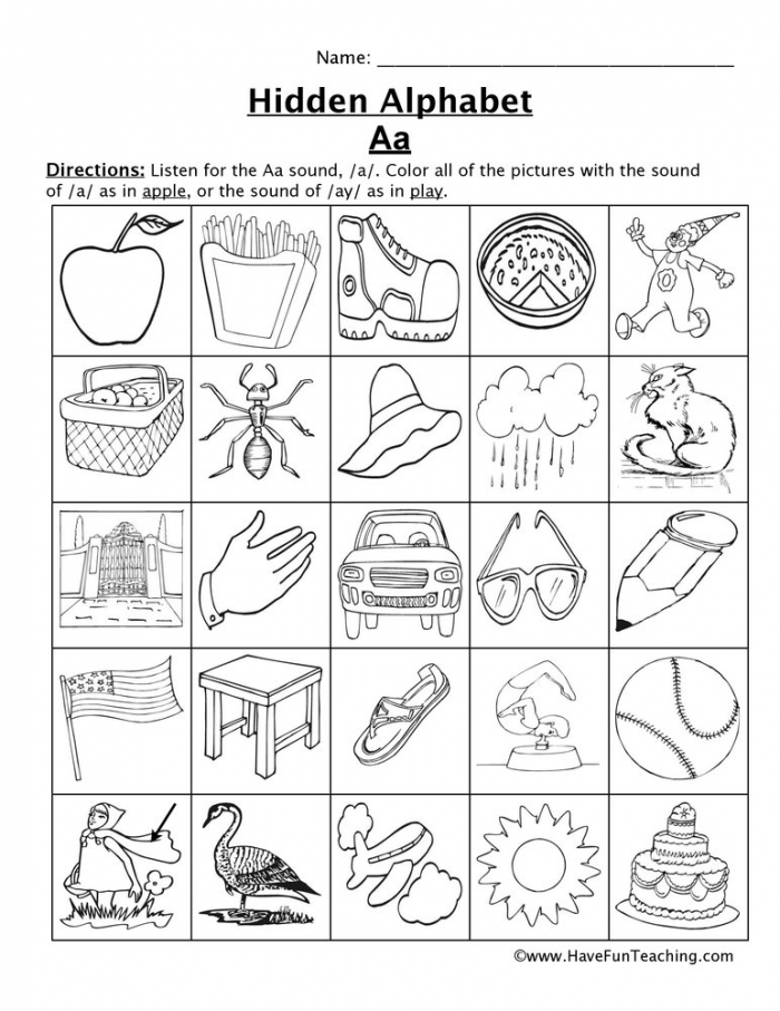 Letter Sounds Worksheets  Have Fun Teaching