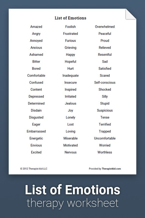 list-of-emotions-printable