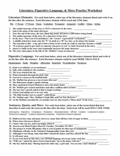 Figurative Language Practice