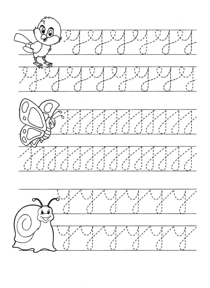 Pencil Control Letter Worksheets Printable And Lettering Practice