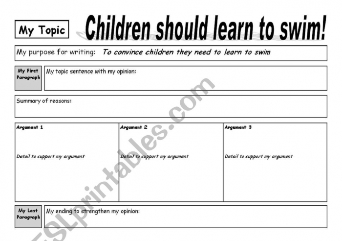 Persuasive Writing Plan