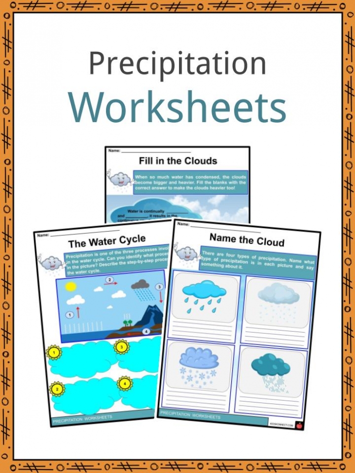 Precipitation Facts  Worksheets   Causes For Kids