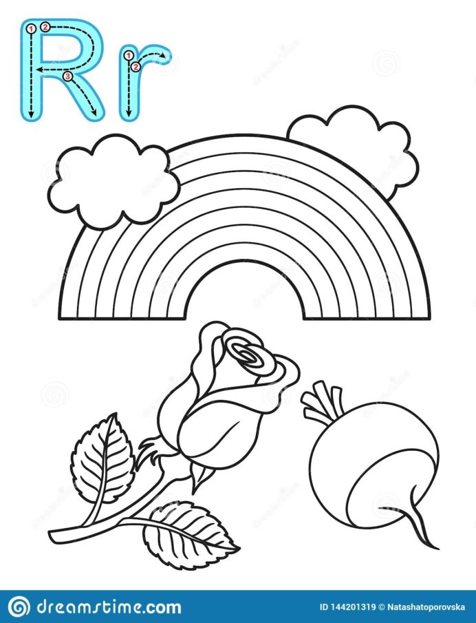 Printable Coloring For Kindergarten And Preschool Card Letter
