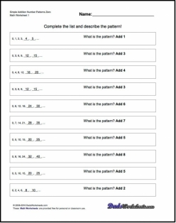 Practice Test: Number Patterns