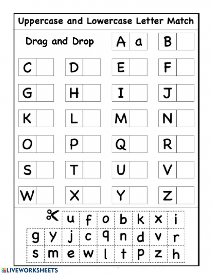 Upper And Lowercase Letters