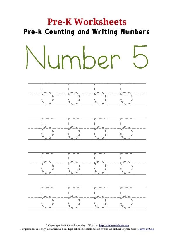 Writing Number  Worksheet